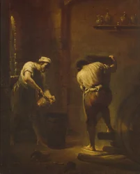 Scène dans la cave, ca 1710-1715