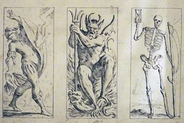 Cartes de tarot du XVIIe siècle par Giuseppe Maria Mitelli