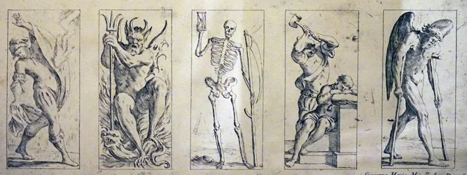Cartes de tarot du XVIIe siècle par Giuseppe Maria Mitelli
