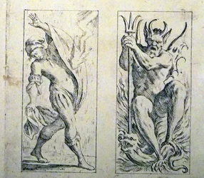 Cartes de tarot du XVIIe siècle par Giuseppe Maria Mitelli