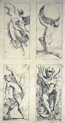 Cartes de tarot du XVIIe siècle par Giuseppe Maria Mitelli