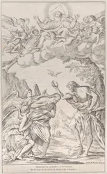 Planche 8 : le Baptême du Christ, 1678