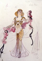 Costume de Mata Hari conçu par Giuseppe Palanti (1881-1946) en 1912 pour le bal 