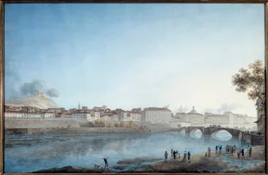Entrée du général Napoléon Bonaparte (1769-1821) à Nice, premier quartier général des français le 28 mars 1796