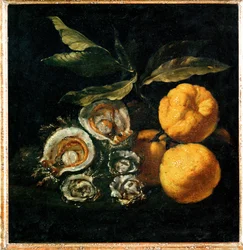 Nature Morte aux huitres et aux coings - Still-life with oysters and quince …