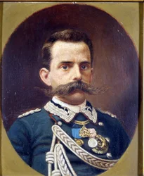 Humbert Ier. Peinture de G. Riva. Museo del Risorgimento. Milan