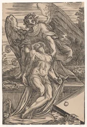 Ange avec le corps du Christ