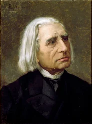 Portrait du compositeur et pianiste hongrois Franz Liszt (1811-1886)