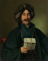 Homme en robe ottomane