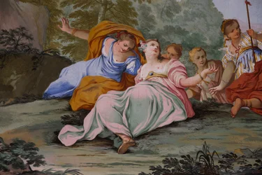 Représentations du mythe de Diane, par Domenico et Giuseppe Valeriani, fresque
