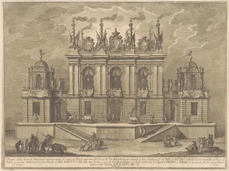 La Seconda Macchina pour la Chinea de 1775 : Une corrida