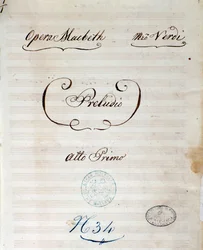 Première page de la partition originale de l