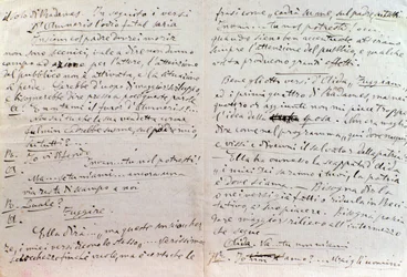 Lettre manuscrite de Giuseppe Verdi à l