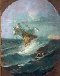 Tempête en mer