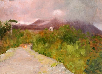 Fumerole du mont Vésuve, vers 1871, par Giuseppe De Nittis