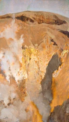 Fumarole du mont Vésuve, vers 1871