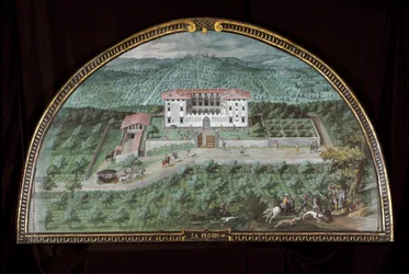 Vue de la Villa La Peggio près de Florence, Italie