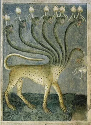 La Bête à Sept Têtes sortant de la Mer, 1360-70