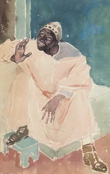 Marocain assis, 1936