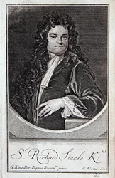 Portrait de Richard Steele, frontispice de 