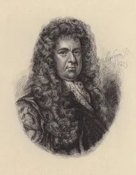 Samuel Pepys, homme politique et diariste anglais (eau-forte)
