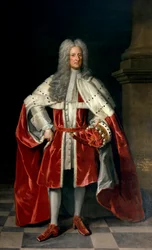 Portrait de Henry, 1er vicomte St. John (1652-1742), en habits de couronnement, 1727