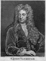 Sir John Vanbrugh, gravé par Thomas Chambars (gravure)
