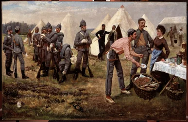 Les fusiliers des artistes en camp
