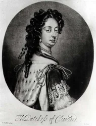 Portrait de Barbara Villiers, duchesse de Cleveland (1641-1709) gravé par J. Smith