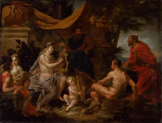 Le concours entre Apollon et Pan, vers 1690