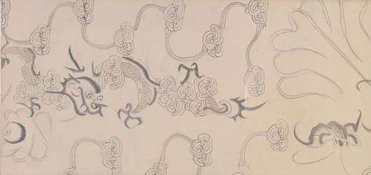 Détail des cinq chevaux de tribut