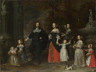 Un groupe familial, vers 1664