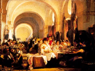 Les fabricants de cigares, peinture de Gonzalo Bilbao y Martinez