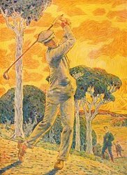 Golf, illustration de couverture pour Vie au Grand Air, 15 septembre 1919