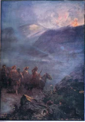 Le chemin de guerre des Doones, de Lorna Doone pub. par W & R Chambers Ltd, 1921