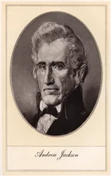 Andrew Jackson, septième président des États-Unis, début du 20ème siècle