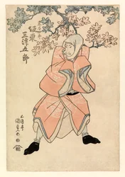 Acteur Bando Mitsugoro III, dans le rôle de Tokoshiro ou peut-être Dojishiro, c.1808-25