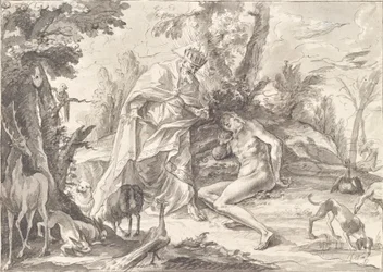 Dieu le Père et Adam au paradis
