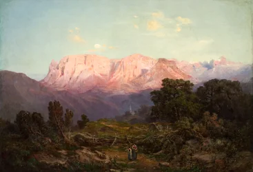 Schlern avec Rosengarten vu de Rampeun