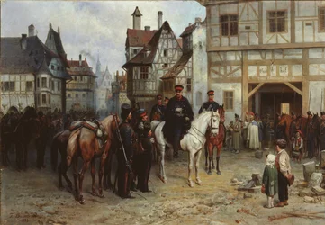 Le général Blücher avec les cosaques à Bautzen, 1885