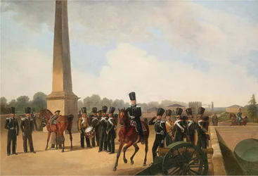 Régiment des Gardes du Corps sur la place du Connétable à Gatchina
