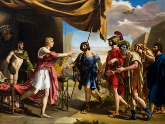 Achille reçoit les messagers d