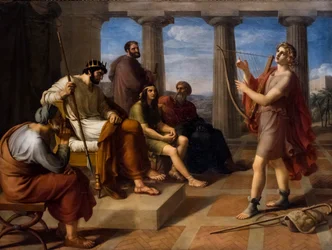 David joue devant Saül