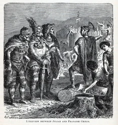 Entrevue entre Julien et les Chefs Francs, 1882