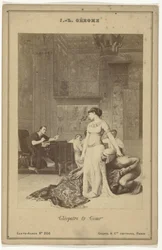 Reproduction photographique du tableau Cléopâtre et César par Jean-Léon Gérôme