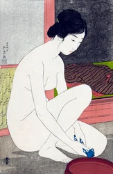 Femme après le bain