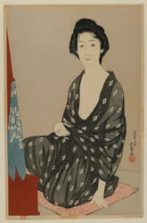 Femme en robe d