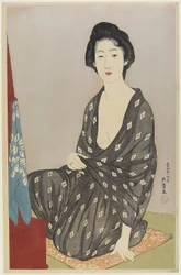 Femme en robe d