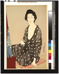 Femme en kimono d