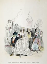 Le Mariage du Puff et de la Publicité (caricature sur l
